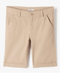 Bermuda coupe chino regular en toile de coton garçon[MISSING]